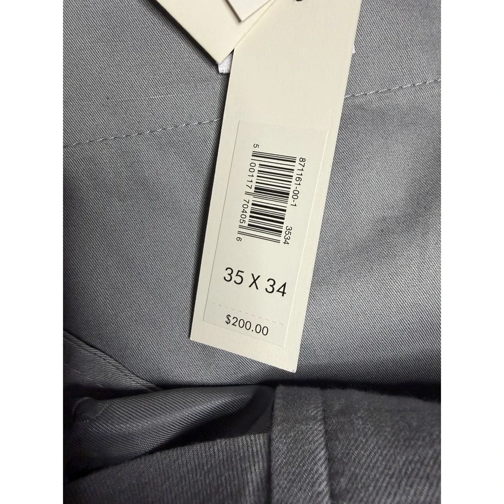 Men's Banana Republic Tailored Slim For Dress Pants Size 35x34 New Italian Wool